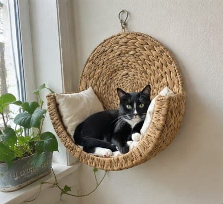CozyCat – Wiszące Legowisko na Ścianę