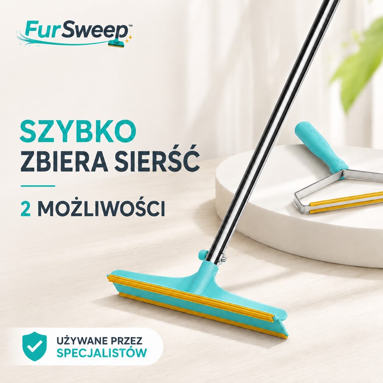 FurSweep™– skuteczne usuwanie sierści z kanap, dywanów i auta